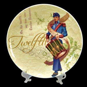 Noble Excellence 12 Days of Christmas TWELFTH DAY Salad Plate 8.25" Drummers